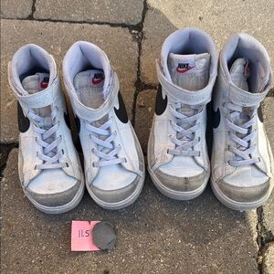 Nike Kids Blazer High-Top Sneakers - White and Black